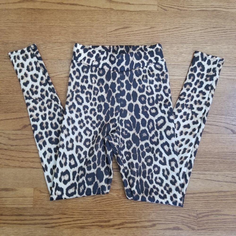 Topshop Cheetah Print Leggings Size 4